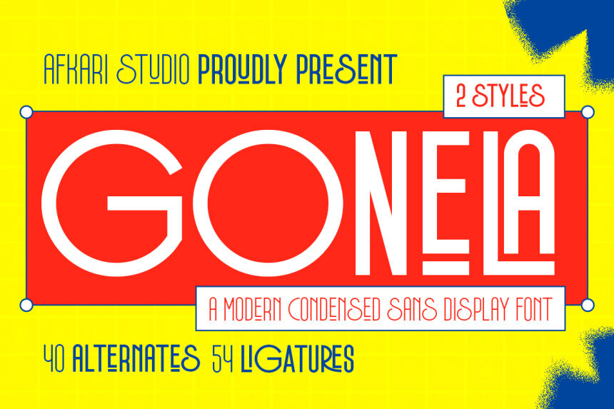 Gonela Regular — عرض الخط