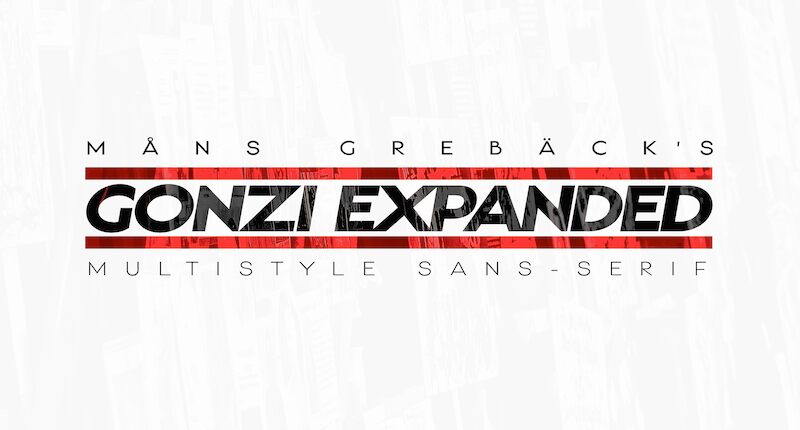 Gonzi Expanded Schriftart