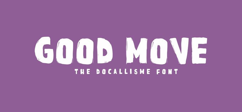 GOOD MOVE Czcionka