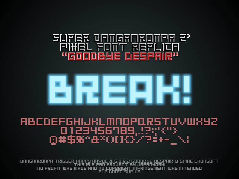Goodbye Despair Schriftart