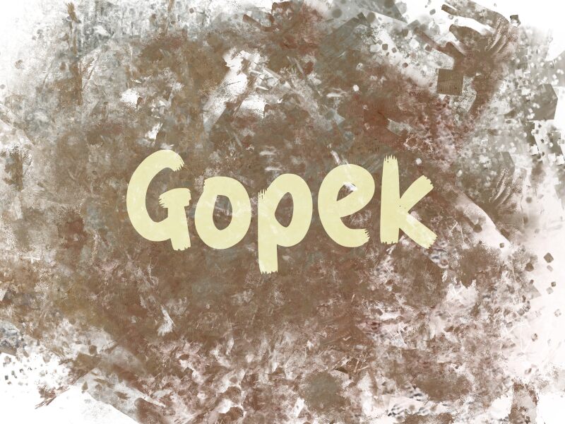 g Gopek Шрифт