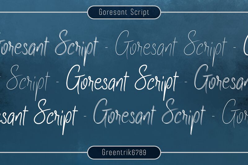 Goresant Script 字体