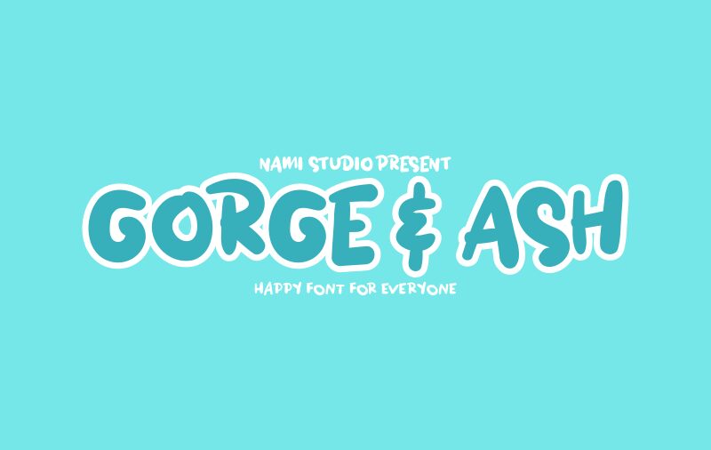 GORGE  ASH Schriftart