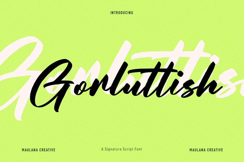 Gorluttish الخط 