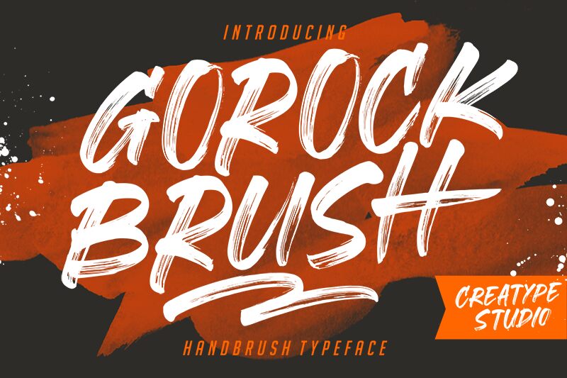 Gorock Brush Czcionka
