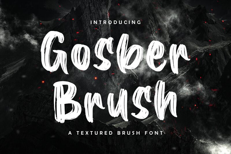 Gosber Brush Czcionka