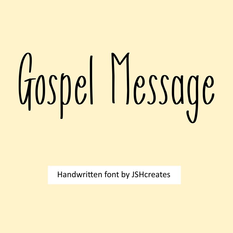 Gospel Message Schriftart
