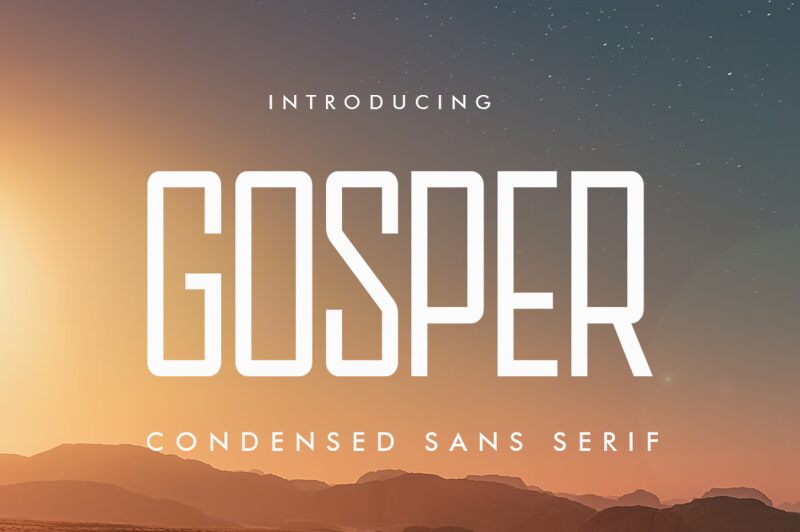 GOSPER Schriftart