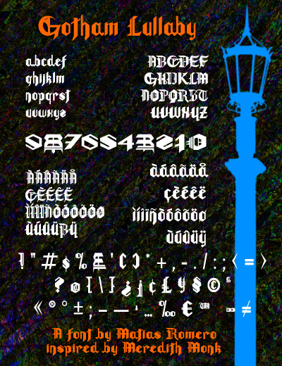 Gotham Lullaby Schriftart