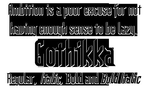 Gothikka Schriftart