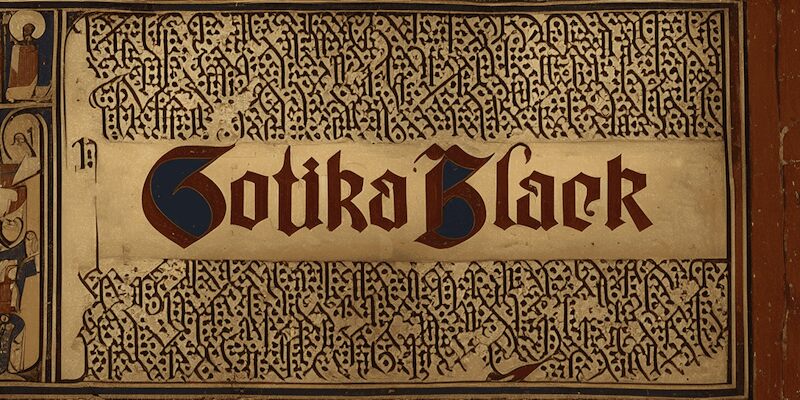 Gotika Black Schriftart