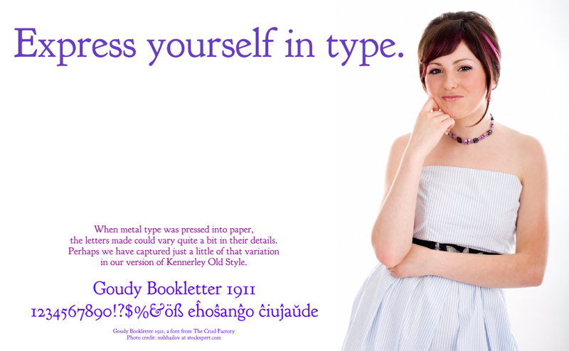 Goudy Bookletter 1911 Carattere