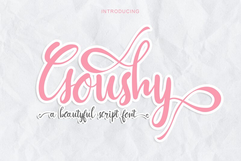 Goushy Script Schriftart