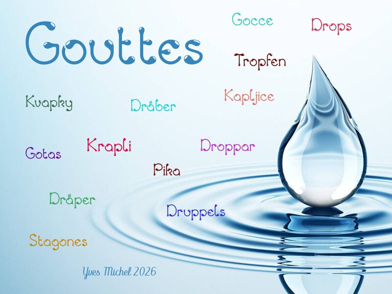 Gouttes Medium — Prezentace písma