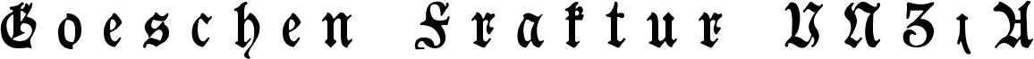 Goeschen Fraktur UNZ1A Italic
