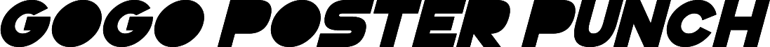 GoGoPosterPunch Bold Italic