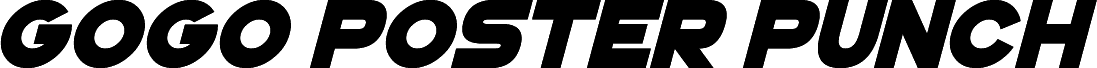GoGoPosterPunch Italic