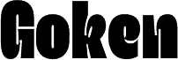 Goken Demo Bold písmo