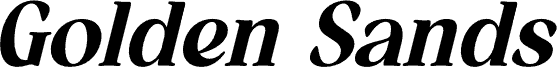 Golden Sands DEMO VERSION Italic шрифт