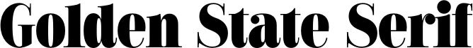 Golden State Serif PERSONAL Black