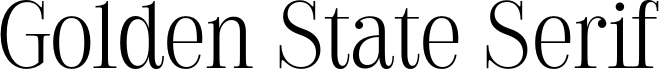Golden State Serif PERSONAL Thin