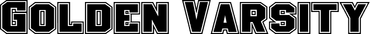 Golden Varsity Outline