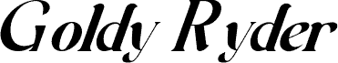 Goldy Ryder Demo Italic font