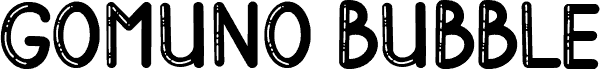 Gomuno Bubble fonte