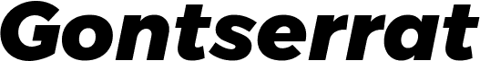 Gontserrat ExtraBold Italic