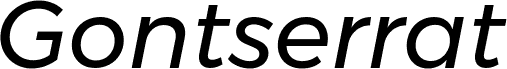 Gontserrat Italic
