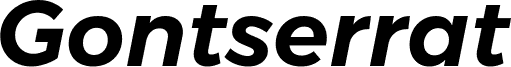 Gontserrat SemiBold Italic