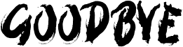 Vorschau der Schriftart GOODBYE