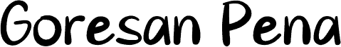Goresan Pena Schriftart