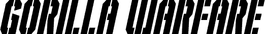 Gorilla Warfare Italic