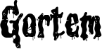 Preview of the Gortem Pro font
