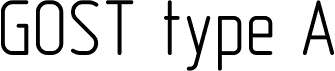 GOST 2.304-81 type A
