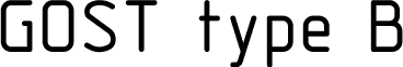 GOST 2.304-81 type B