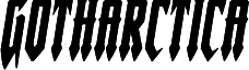 Podgląd czcionki Gotharctica Expanded Italic
