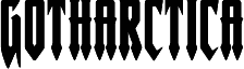 Podgląd czcionki Gotharctica Expanded