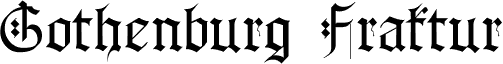 Gothenburg Fraktur