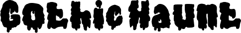Gothic Haunt Blood font