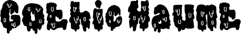 Gothic Haunt font