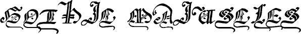 Preview of the GothicMajuscles font