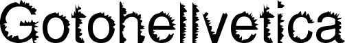 Preview of the Gotohellvetica Normal font