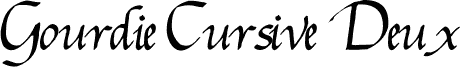 Gourdie Cursive Deux