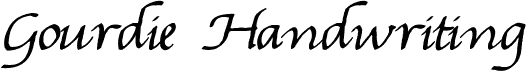 Gourdie Handwriting