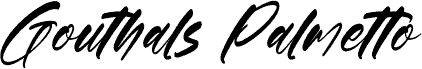 Gouthals Palmetto DEMO VERSION Italic písmo