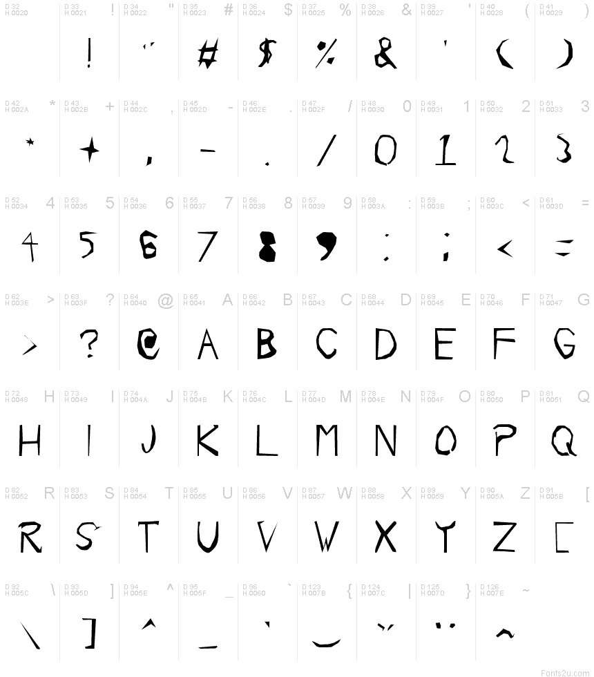 GothicScratch font