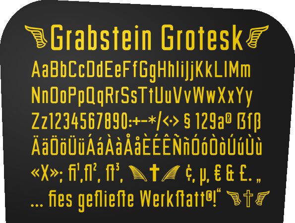 Grabstein Font