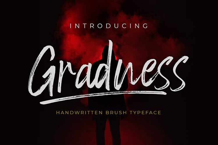 Gradness Schriftart